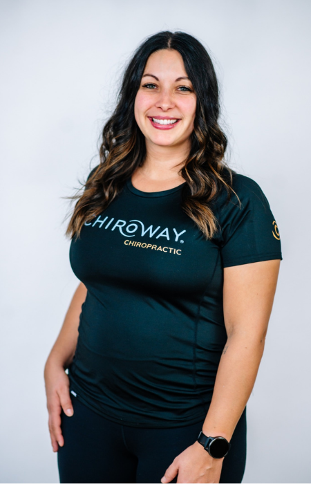 Portrait of Dr. Danielle Berger, chiropractor and owner of ChiroWay of Duluth, smiling confidently. Her mission is to provide affordable, high-quality chiropractic care to families in her community.